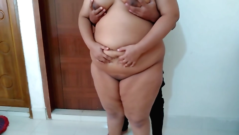 Indian teen bbw with big tits is fucked in her butt