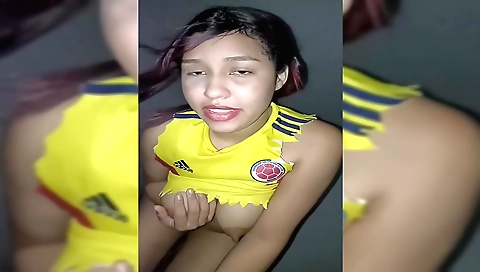 Big natural breasts and a round ass in a sexy porn vid