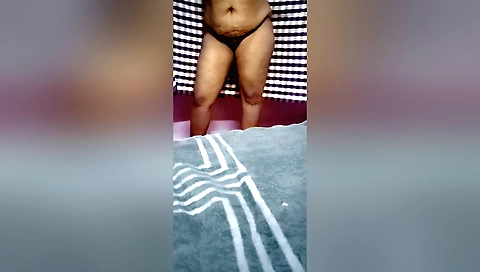 Slut in a red dress has a sexy pussy in her hairy body