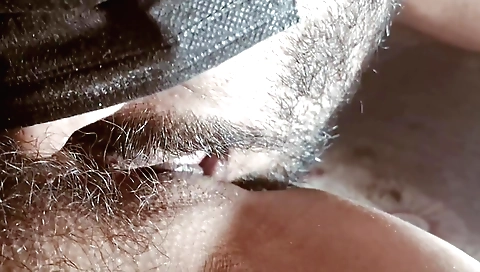 Indian hairy teen with hairy bush 1996 in pink lingerie