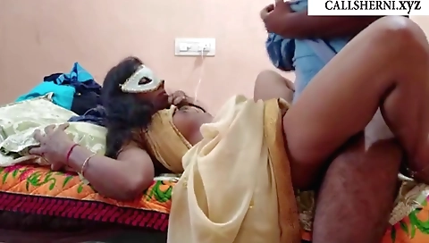 Indian brunette gives a blowjob in front of the web cam