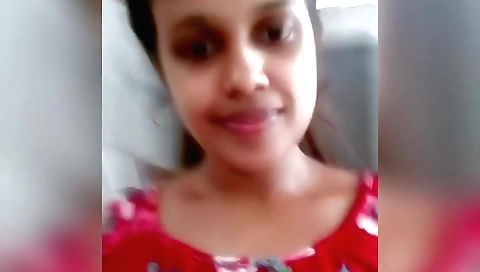 Amateur indian brunette with big natural boobs shows body