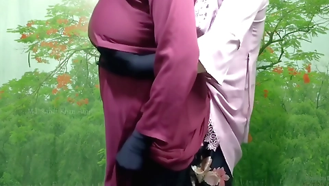 Busty amateur indian girl with a shaved pussy enjoys ass fucking