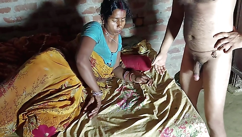 Indian girl in white dress and red panties sucks her hair