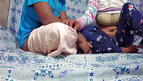 Indian girl with huge tits gets penetrated by a young guy