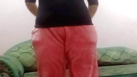 Busty amateur indian chick masturbating in the bedroom