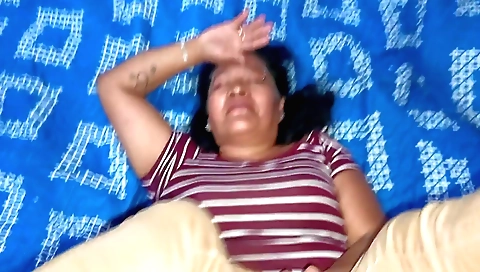 Indian mature woman with big tits gets fucked by stepmom