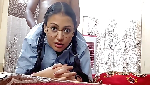 Indian teen stepbrother gets it on with his stepsister