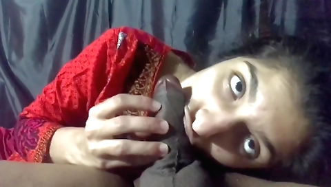 Brunette with big tits riding and deepthroat a dick