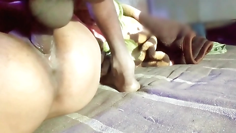 Indian stepbrother-in-law fucks her pussy in his driveway