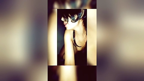 Indian teen with a nice face playing with her dick