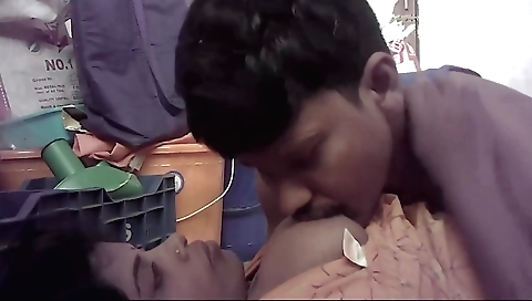 Wife's hot and sexy boobs in this video are kissing