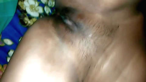 Hot hairy girl with beautiful skin and long hair enjoys sex