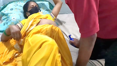 Hairy beauty gets fucked in her pussy while on massage