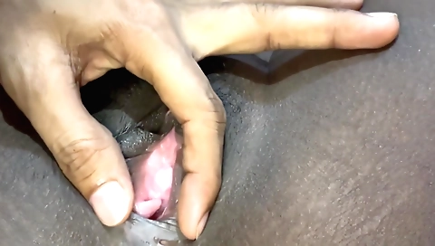 Indian chick in a village gets hair in her tight pov video