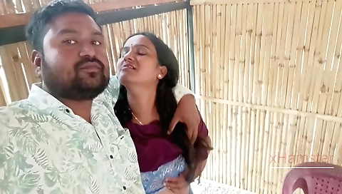 Indian slut eats food and then gets fucked on the dining table