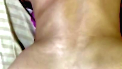 amateur brunette babe with a nice ass making a video