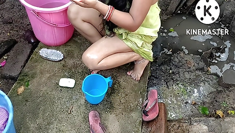 Anita ka in hot bath with her big tits and big boobs