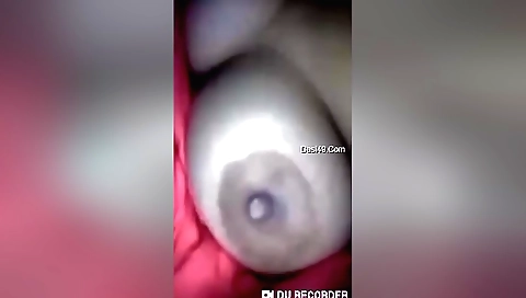 Brunette with big tits shows off her sexy body on webcam