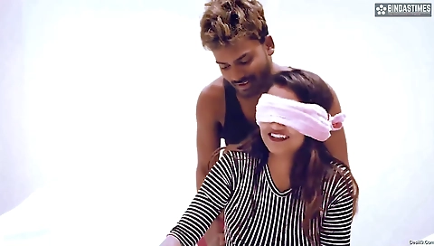 Indian girl with shaved pussy with small tits and long hair 1996