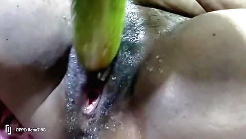 Hairy brunette shows off her hairy body in solo porn clip