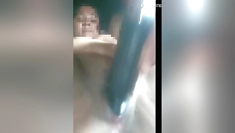 Sexy asian babe with a small body has a sexy sex toy