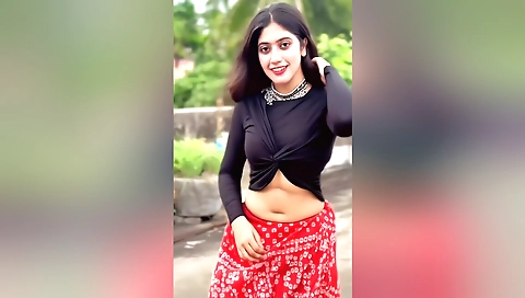 Amateur brunette is playing with her stepbrother's cock