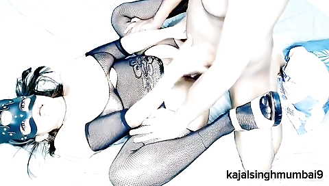 Hot woman in hotel room shows off her big round ass and booty