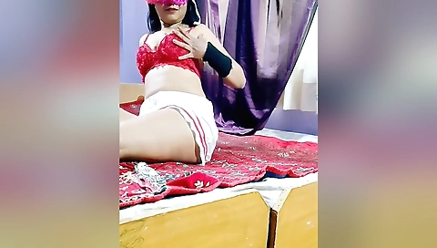 Indian nurse with sexy ass has a beautiful body in the bathroom