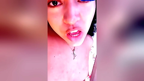 Japanese brunette rides his sweaty dick in solo film