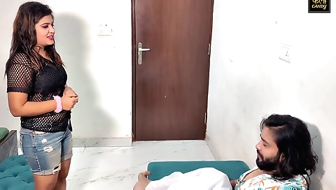 Indian teen stepsister had sex with husband in the bedroom