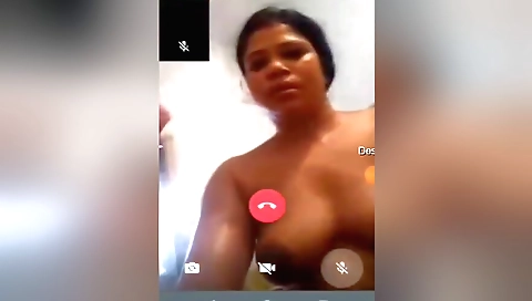 Hot amateur brunette shows her hairy pussy to the camera