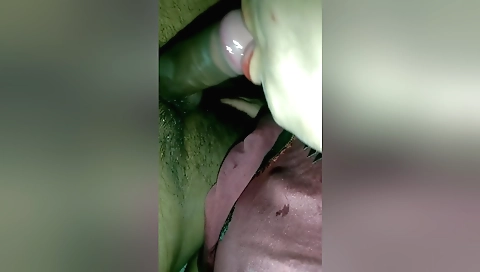 Indian amateur takes it to the head and then lick it