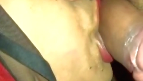 I'm wearing a mask while making a homemade porn video