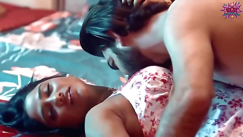 Indian brunette babe gets nailed in front of the camera