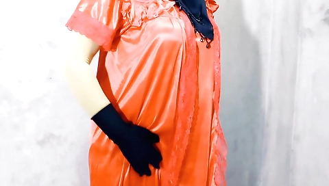 Indian girl with a nice body enjoys her stepson's company