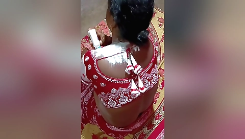 Hot creampie of a brunette while helping her stepmother