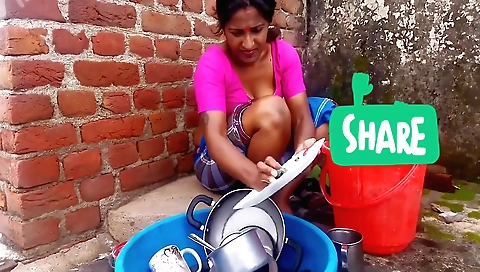 Amateur brunette solo with a girl getting fucked by the guy