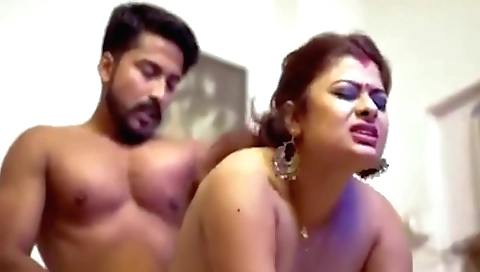 Indian redhead with small boobs gets pounded by a man