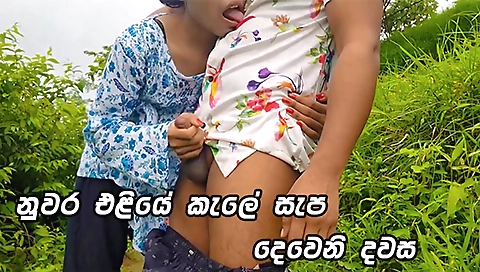 Indian teen babe getting her pussy penetrated outdoors