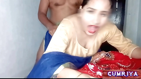 Indian amateur wife fucks her husband's cock in the bedroom