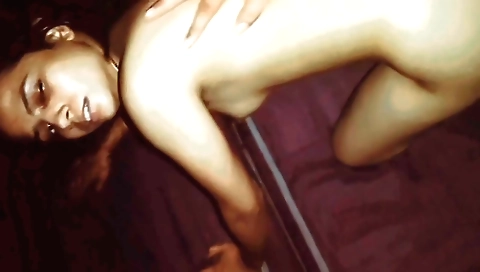 Big-ass cock fucks his busty brunette girlfriend with a doggy position