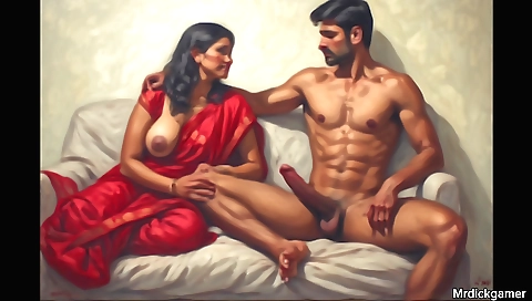 Indian milf and her stepbrother in a hot sex session