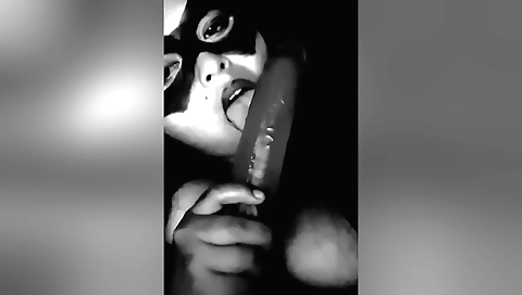 Amateur brunette with a small pussy riding on a toy