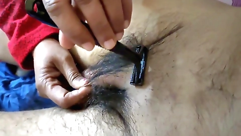 Indian Step sister Shaved My Private Hair Perfectly In Desi Style