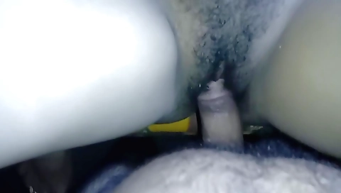 Indian girl has hairy pussy fucked in POV by her man