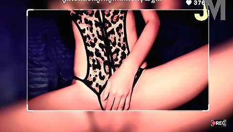 Sexy milf with blonde features in many colors is making love