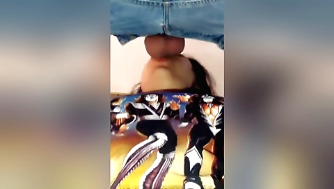 Brunette with a big booty gets a deepthroat and anal engagement