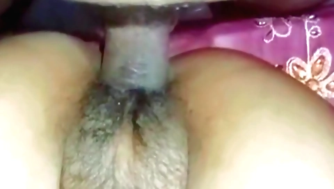 Indian milf with hairy pussy having sex with his friend