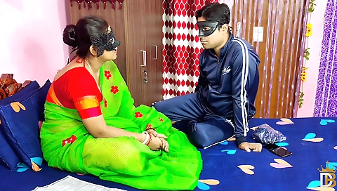 Hot stepmom teaching him to fuck with her small ass